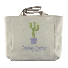 Looking Sharp | Cactus Themed Reusable  Grocery Tote