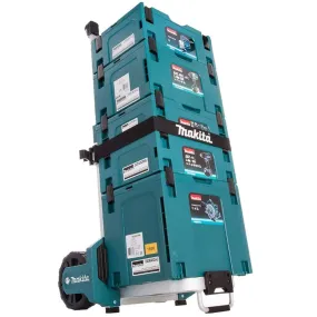 Makita STACK1 Stackable Case 4 Piece Set With MakPac Trolley