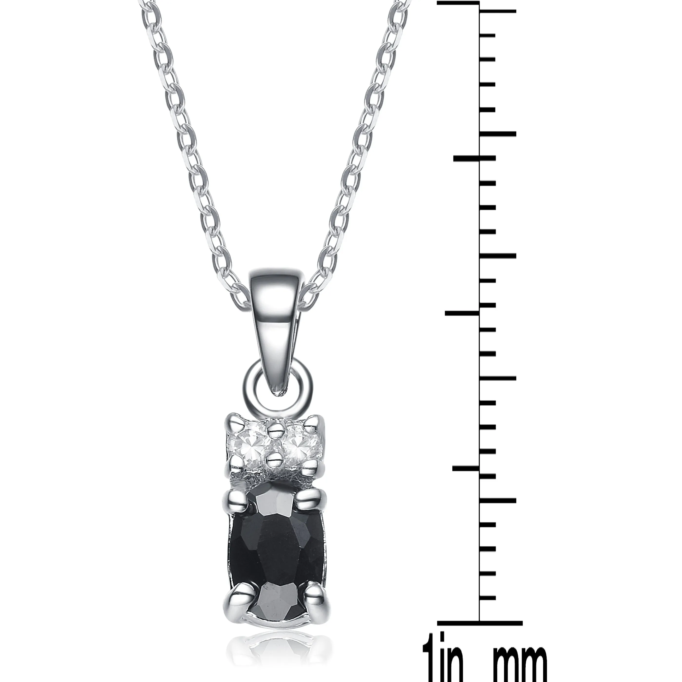 Marie Classic Dainty Black Pendant