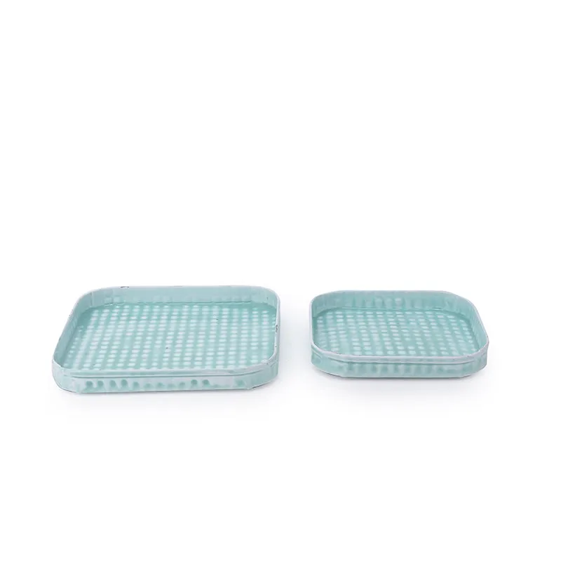 Marine Majesty Platter Cum Organizer | Set of 2