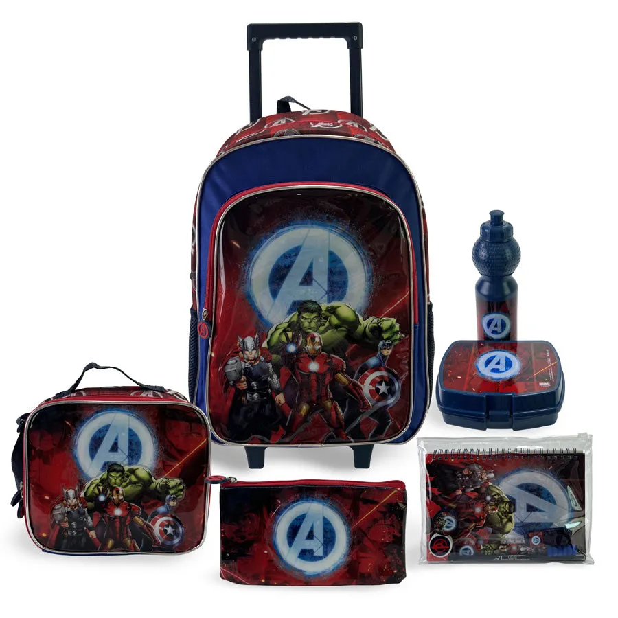 Marvel Avengers Big Four 18" 6-In-1 Trolley Box Set