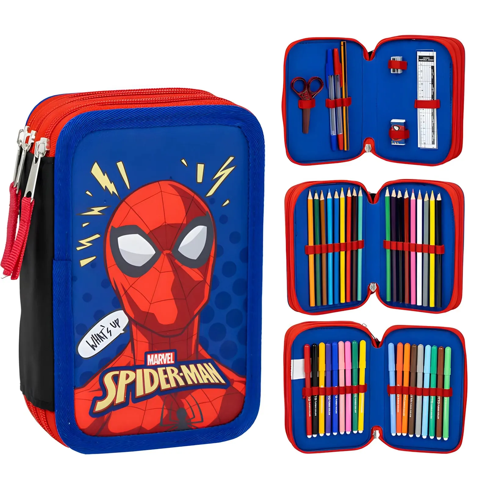 Marvel Spiderman Triple Pencil Case