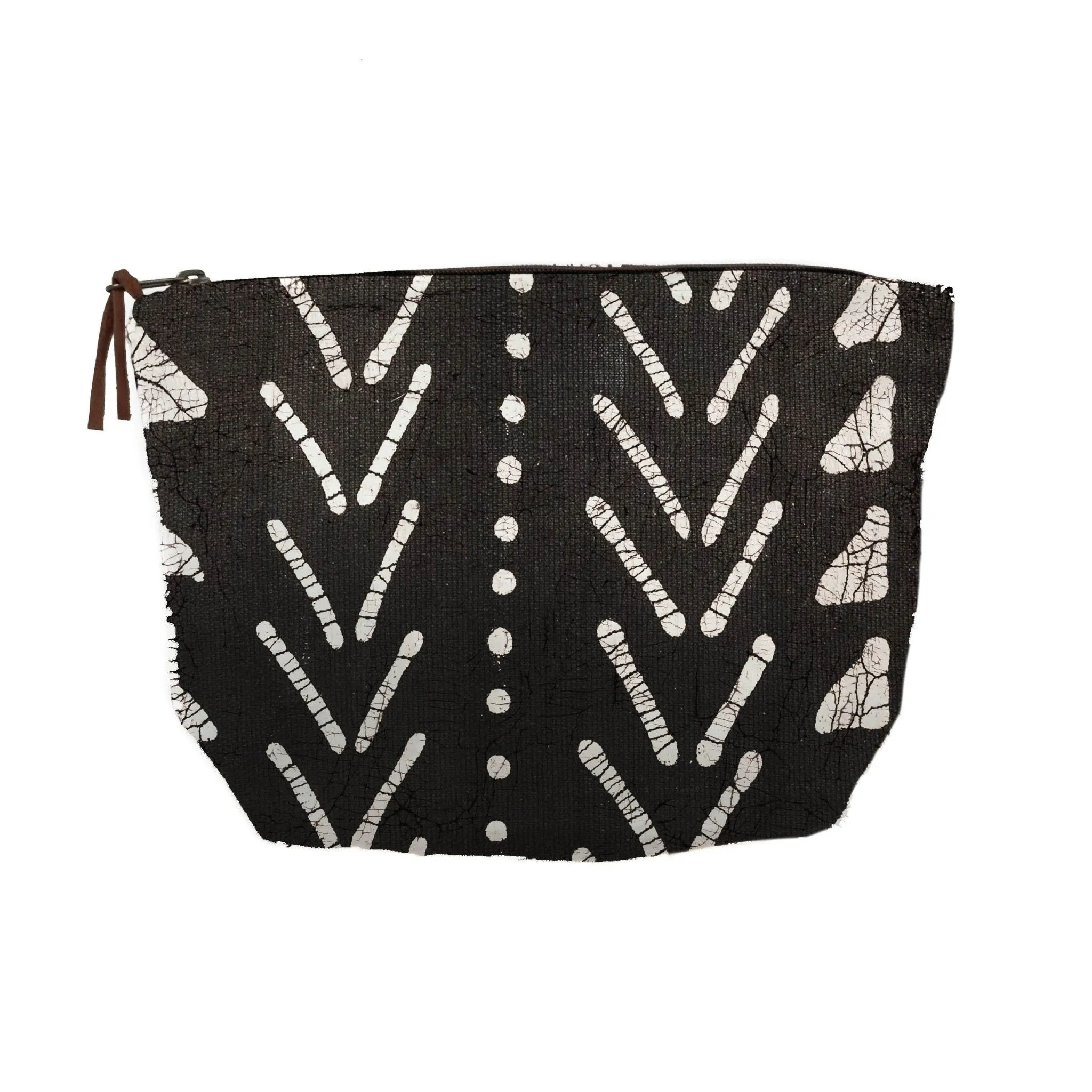 Matika Black Linear Wash Bag