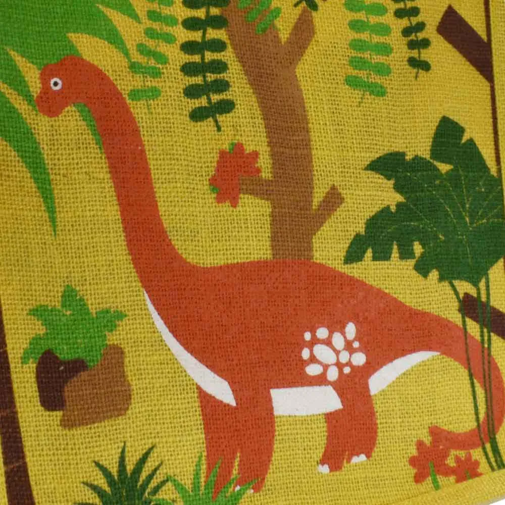 Medium Jute Shopping Bag by Shared Earth - Brontosaurus