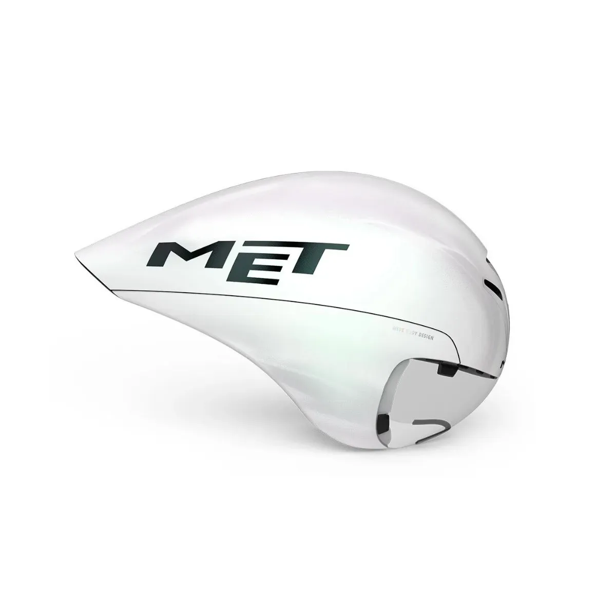 Met Drone Wide Body Iridescent White Helmet