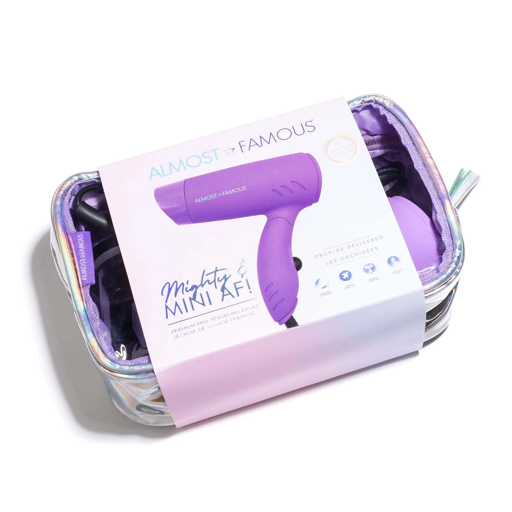 Mighty AF Mini Travel Dryer with Holotone Carrying Bag