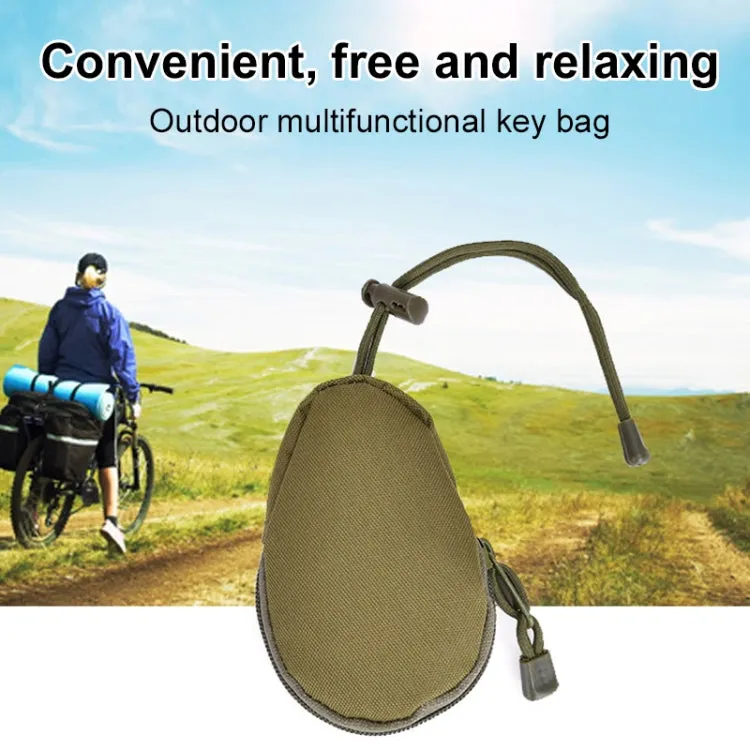 Mini Outdoor Hiking EDC Carrying Bag Key Coin Purse(Army Green)