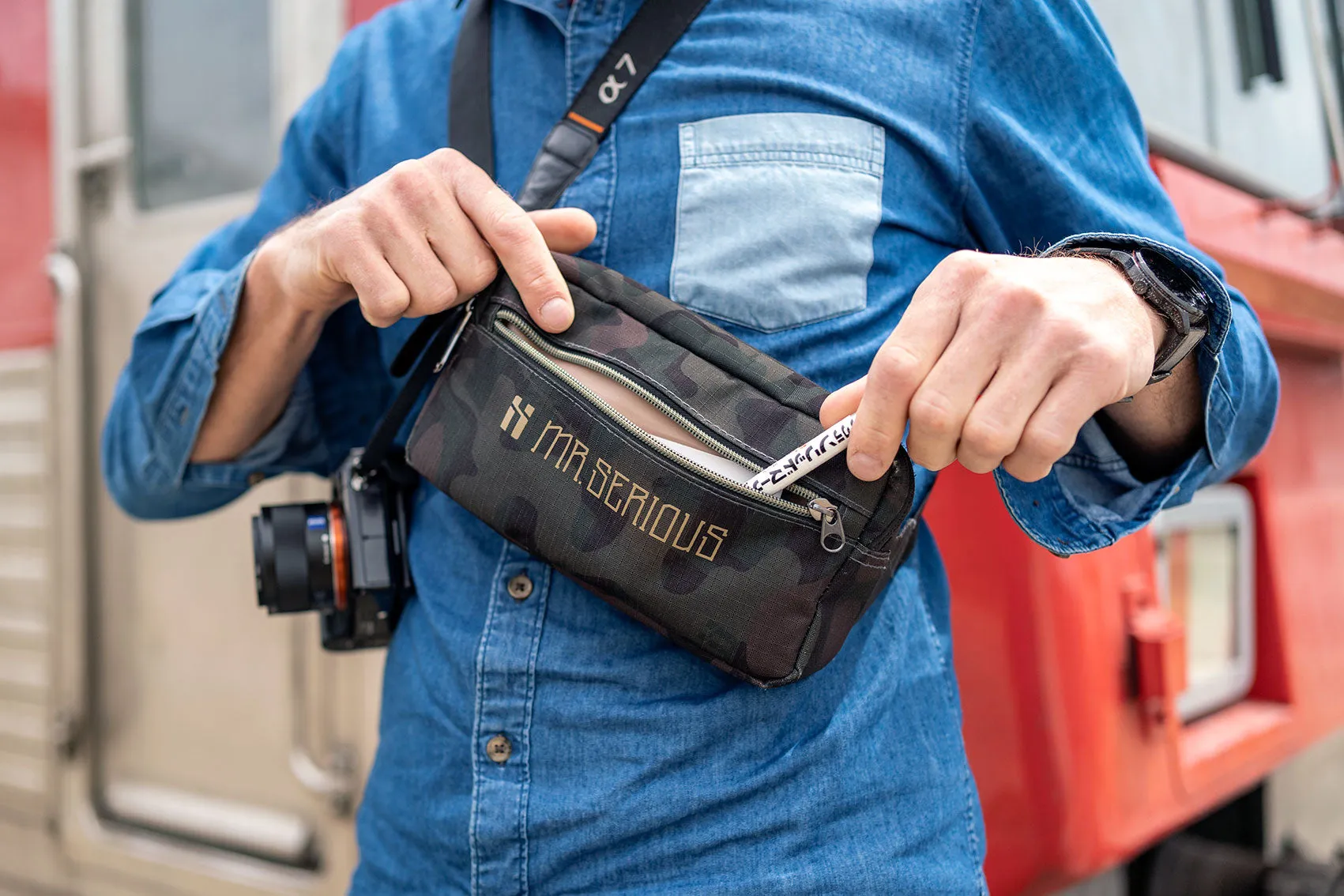 Mr. Serious Essential hip bag camouflage