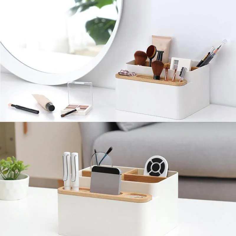 Multi-function 4 Grid Desktop Organizer