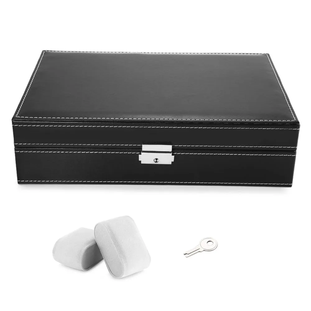 Multifunctional 8 Watch Box Jewelry Organizer