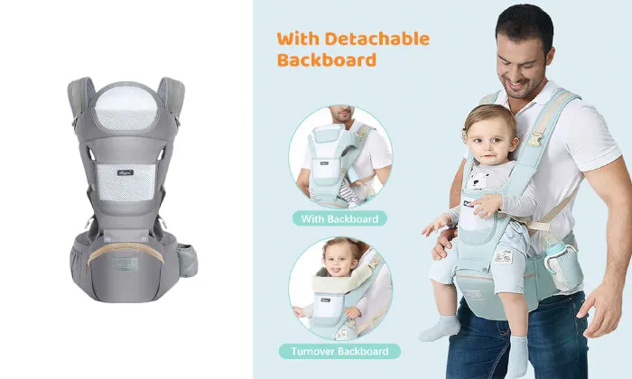 Multifunctional Breathable Baby Carrier With Hip Seat Lumbar