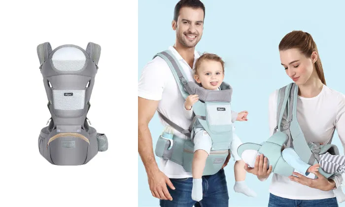 Multifunctional Breathable Baby Carrier With Hip Seat Lumbar