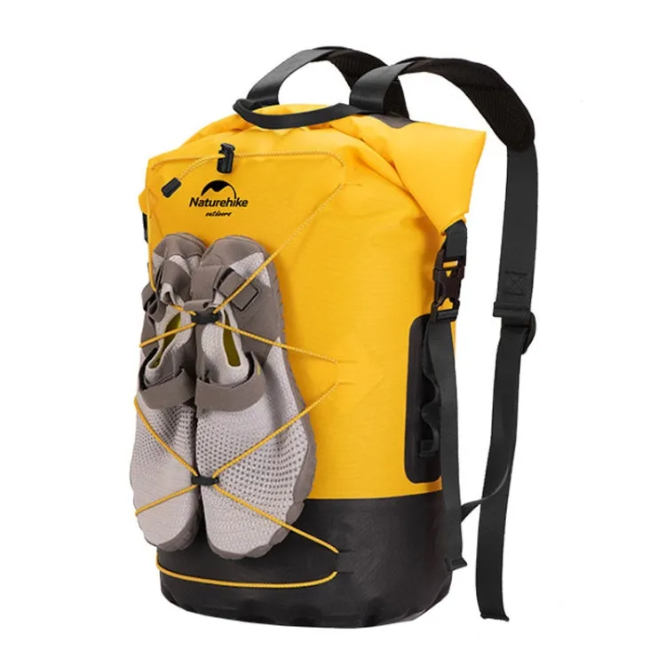 Naturehike Wet Dry IPX6 Waterproof Bag Outdoor Seaside Diving Swimming Rafting Equipment, Color: 30L Yellow