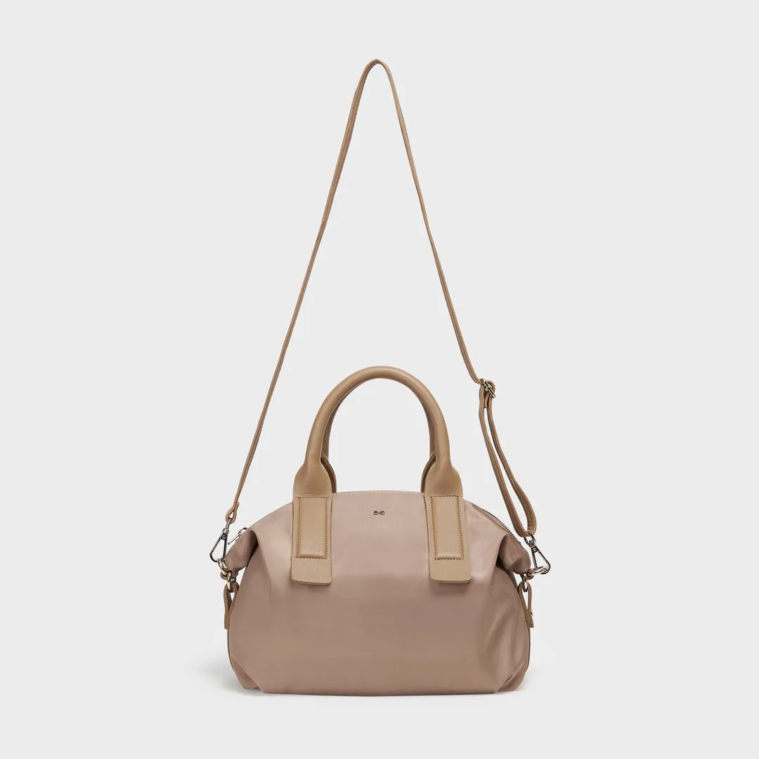 NOLAN MINI SATEEN NYLON HAND & SLING BAG BEIGE