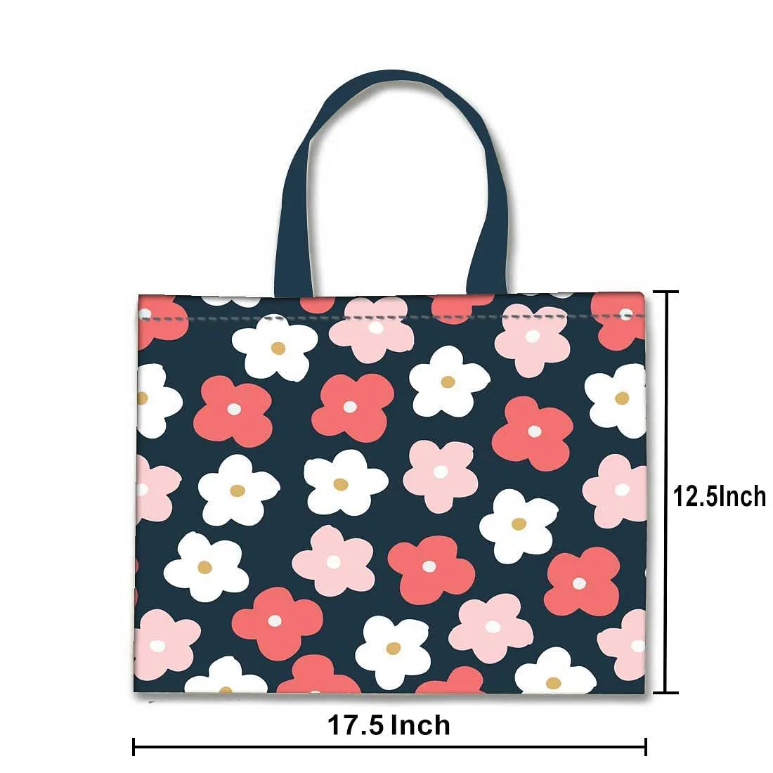 Nutcase Designer Tote Bag for Women Gym Beach Travel Shopping Fashion Bags with Zip Closure - Beautiful flowers