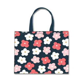 Nutcase Designer Tote Bag for Women Gym Beach Travel Shopping Fashion Bags with Zip Closure - Beautiful flowers