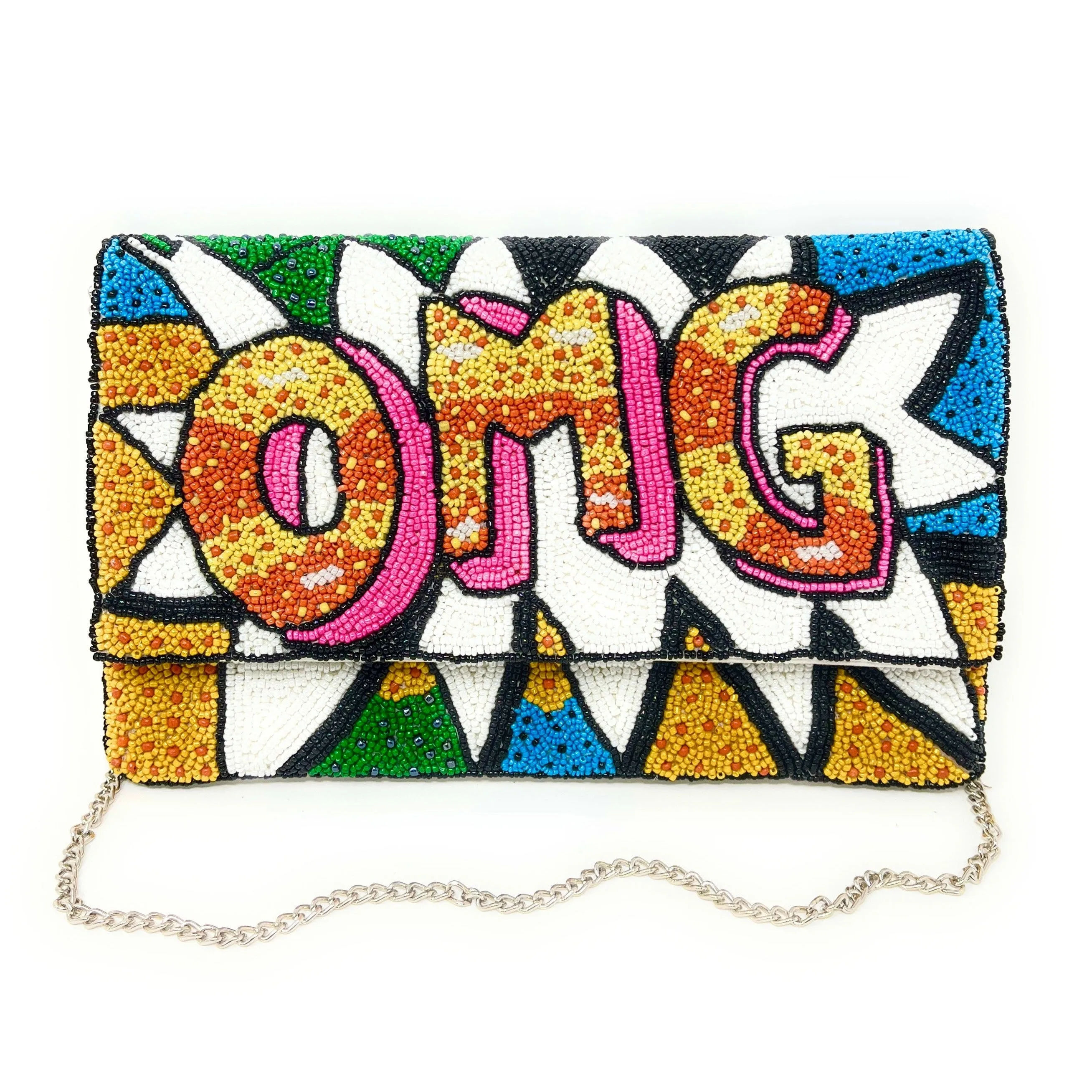 OMG Beaded Clutch Purse