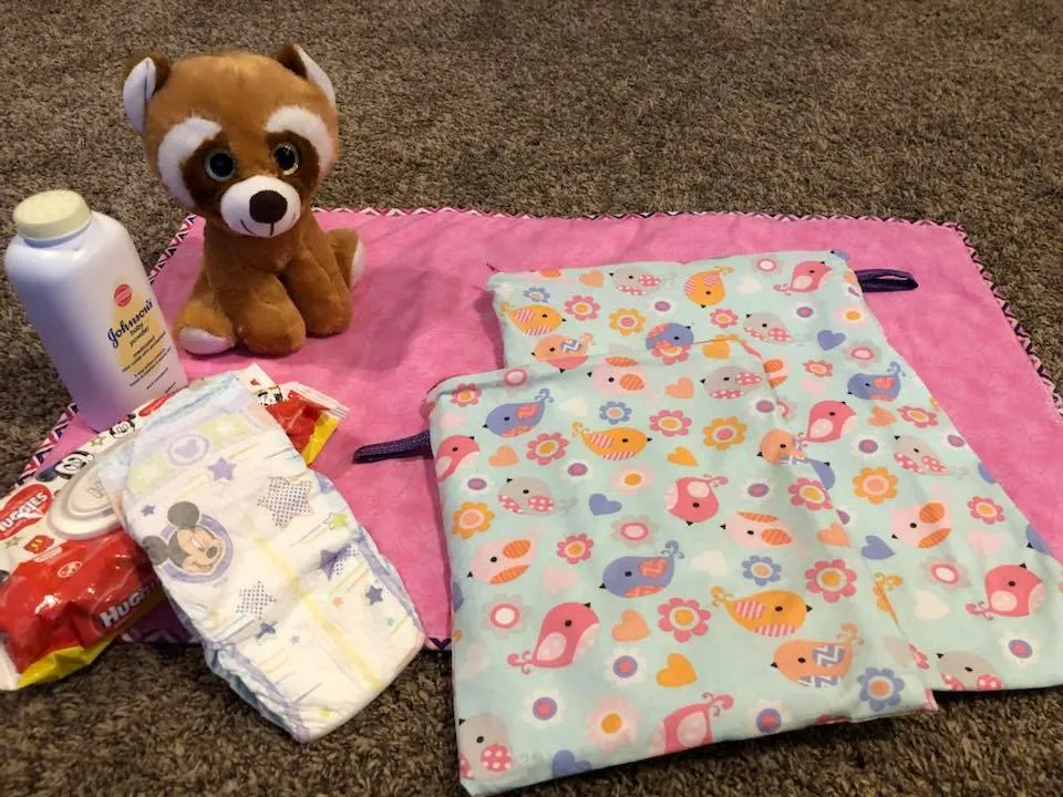 On The Go Baby Changing Mat & Wet Bags Pattern