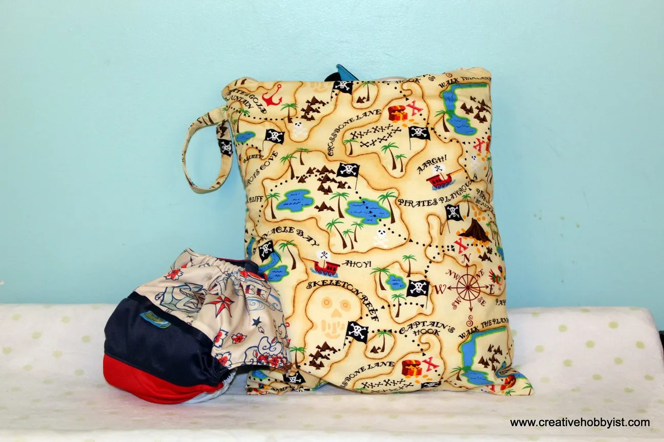 On The Go Baby Changing Mat & Wet Bags Pattern