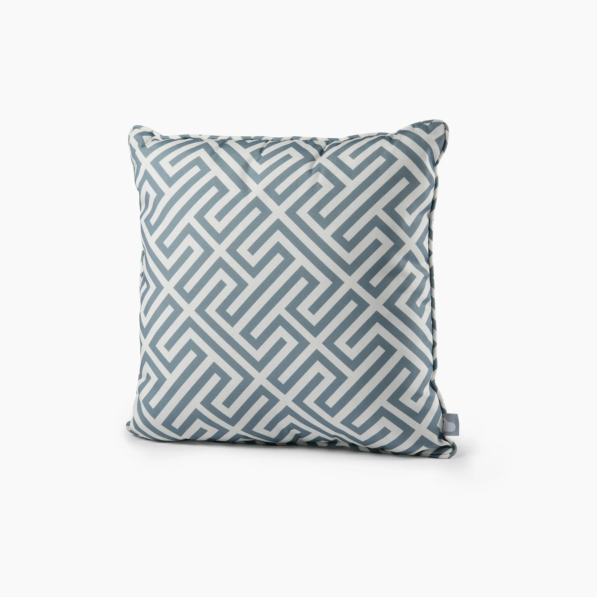 Outdoor Maze B-Cushion in Sea Blue