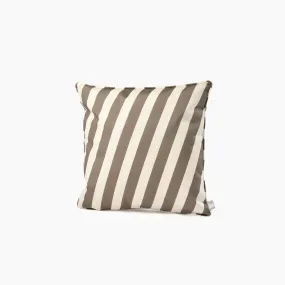 Outdoor Oblique Stripe B-Cushion in Silver Grey