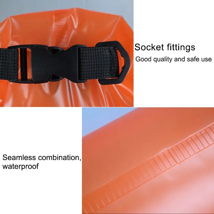 Outdoor Waterproof Single Shoulder Dry Bag Dry Sack PVC Barrel Bag, Capacity: 10L (Green)