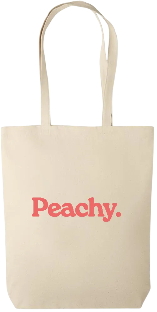 Peachy. Design - Premium canvas cotton shopping bag