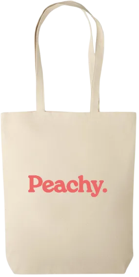 Peachy. Design - Premium canvas cotton shopping bag