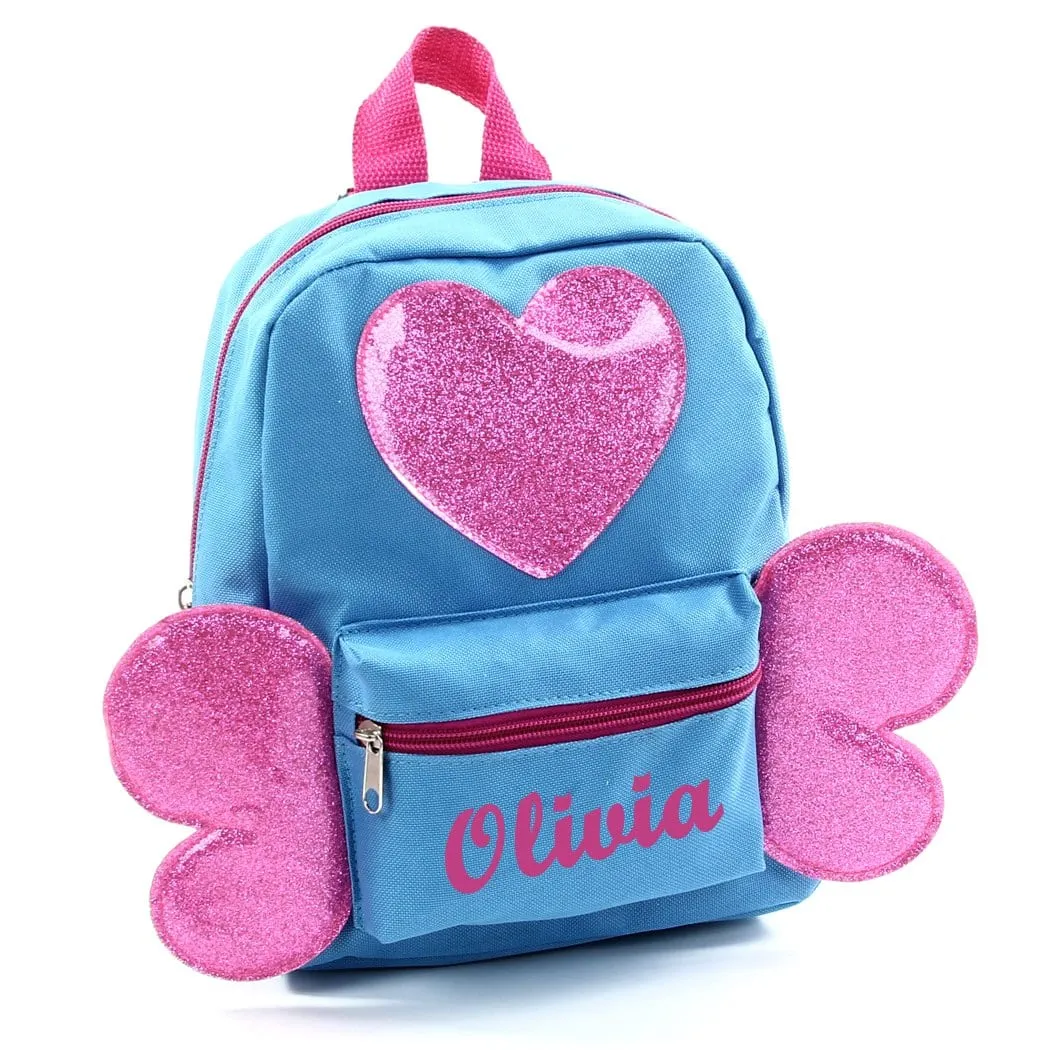 Personalized 10 Inch Critter Backpack - Heart