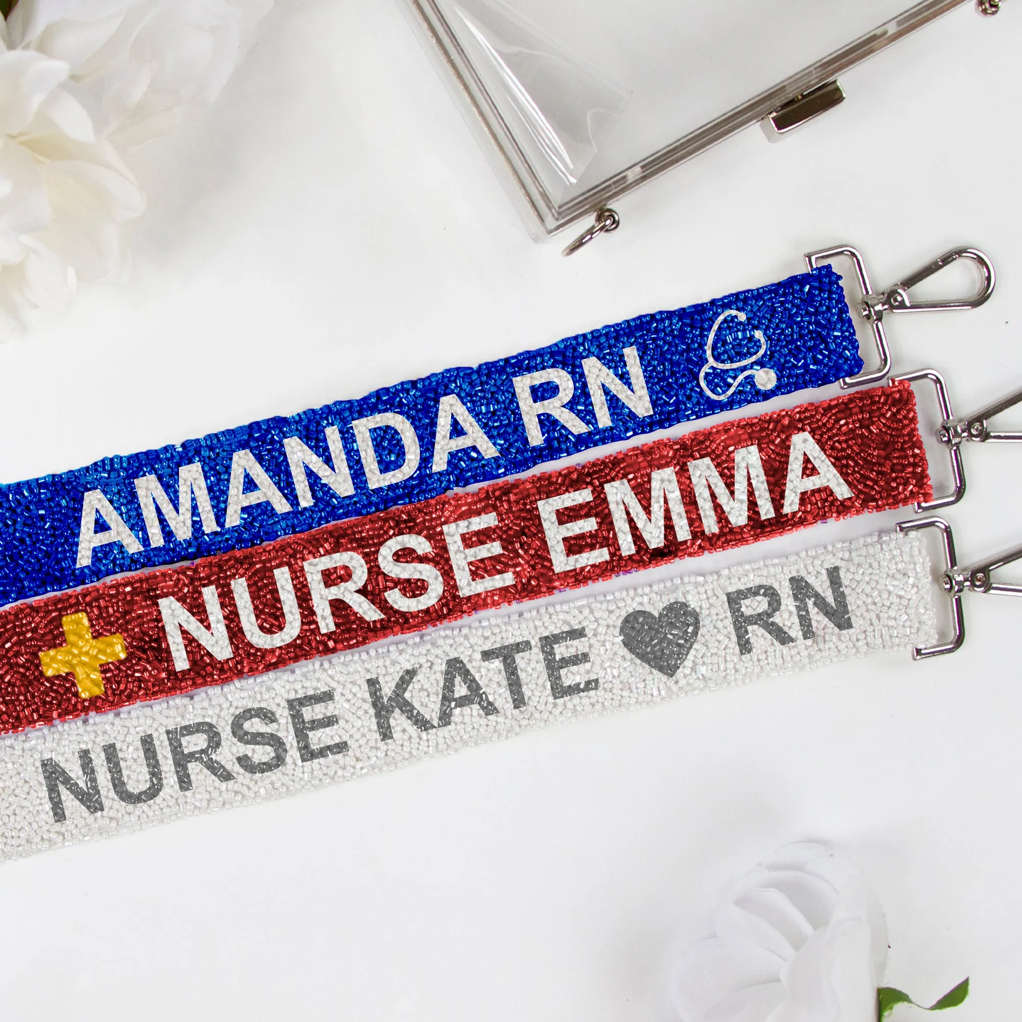 Personalized Beaded Strap for Nurses