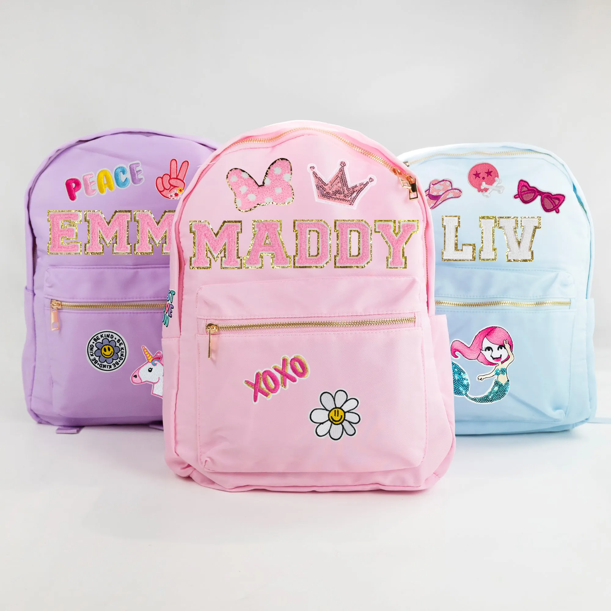 Personalized Patched Backpack for Kids