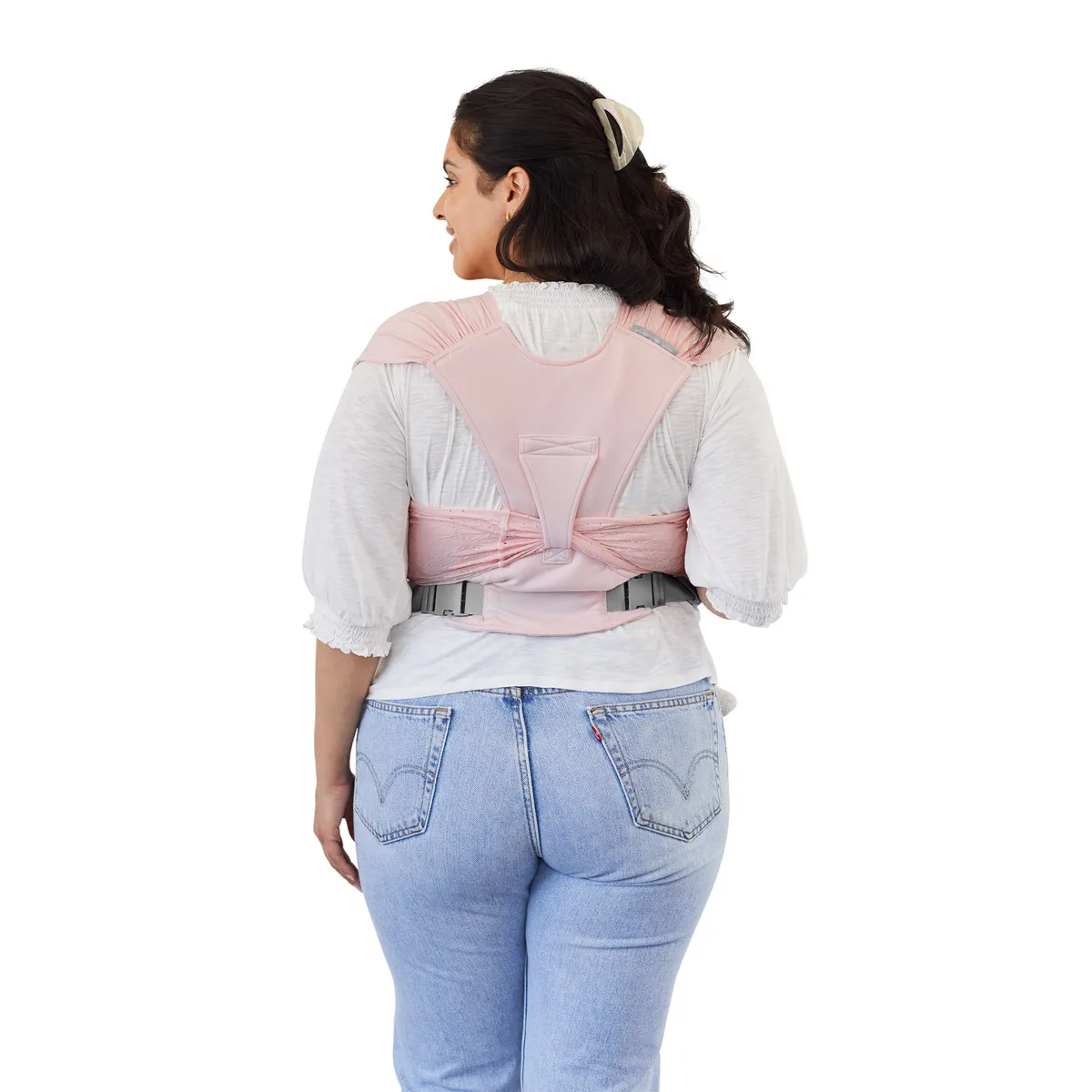 Petunia Pickle Bottom x MOBY Easy Wrap Carrier in Rose Quartz Eyelet