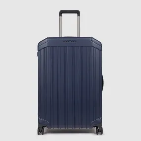 Piquadro Pq-Light 69Cm Hardcase 4 Double Wheel Medium Check-In Trolley Matt Blue - Bv4427Pql/Bluo