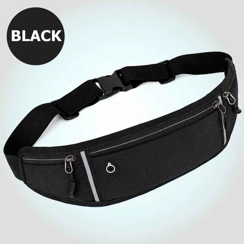 Professional Running Waist Bag Sports, Bumbag Mobile Phone Case Men Women Hidden Pouch Gym SportsBags Running Belt Waist Pack