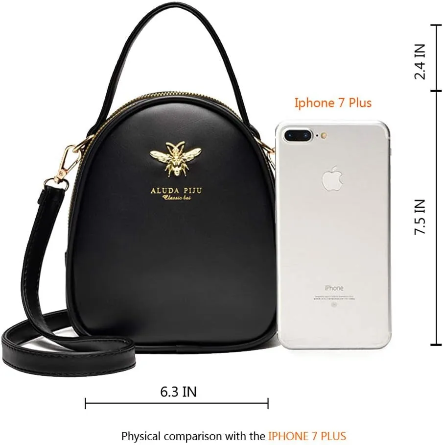 Professional title: "Women's Small Crossbody Shoulder Bag, Stylish Messenger Purse with Wallet Compartment"