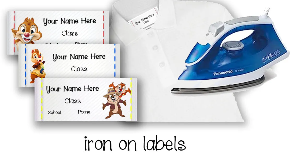 ""Chip & Dale" School labels Packs