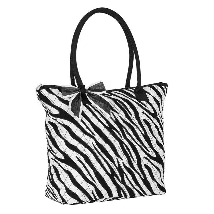 QZ301 Quilted Zebra Small Tote