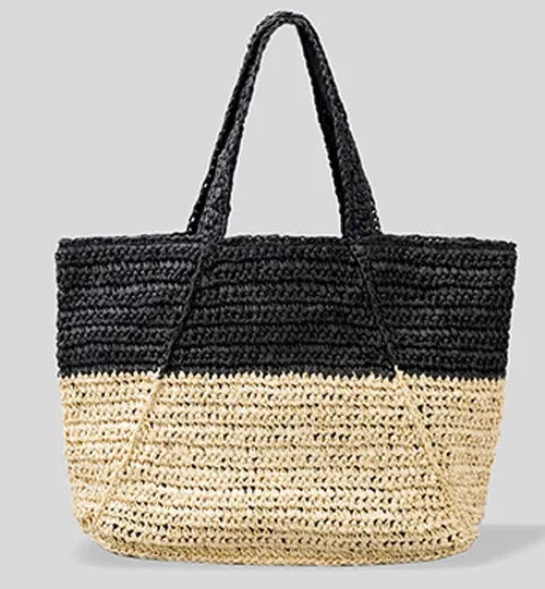 Raffia Large Shopping Bag