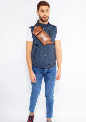 RECTANGULAR BELTED MEN'S CROSSBODY BAG