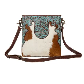 Ridge Morning Glory Hairon Leather Bag