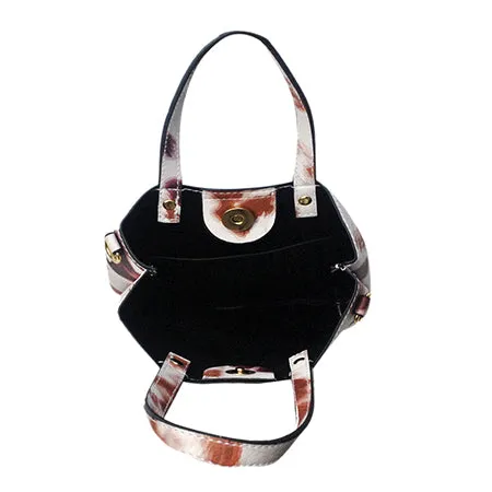 !SALE! Cow Faux Leather NGIL Bucket Handbag