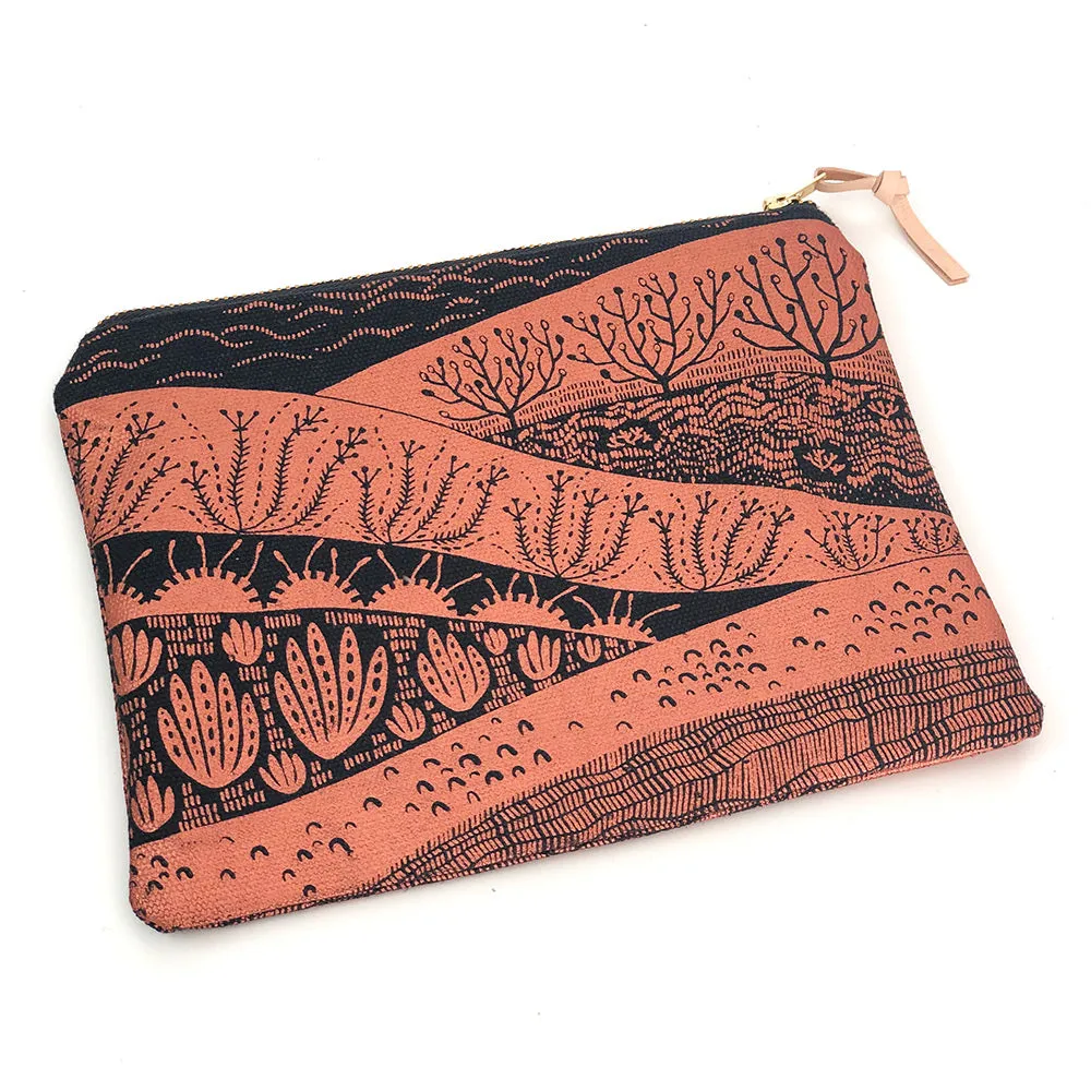 Sand Dunes Copper Flat Pouch