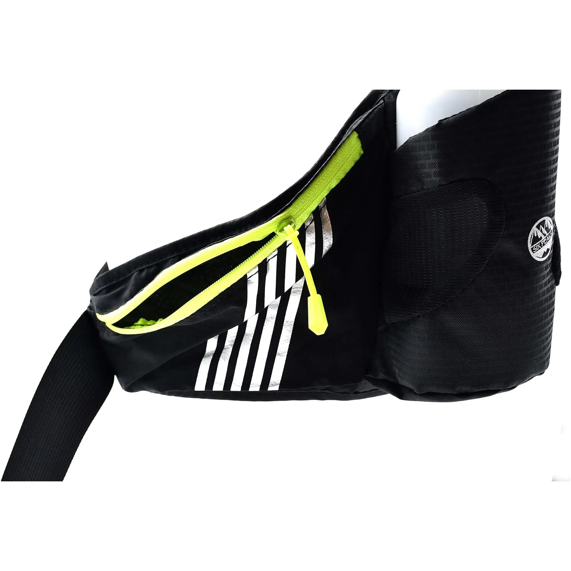 Six Peaks Running Waist Belt With Bottle Holder - Black