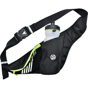 Six Peaks Running Waist Belt With Bottle Holder - Black