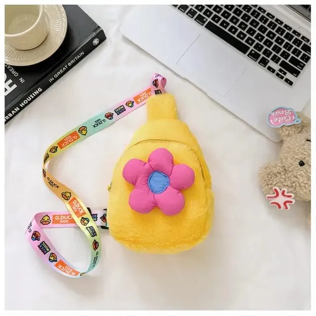 Soft Fur Design Mini Crossbody Bag for Kids