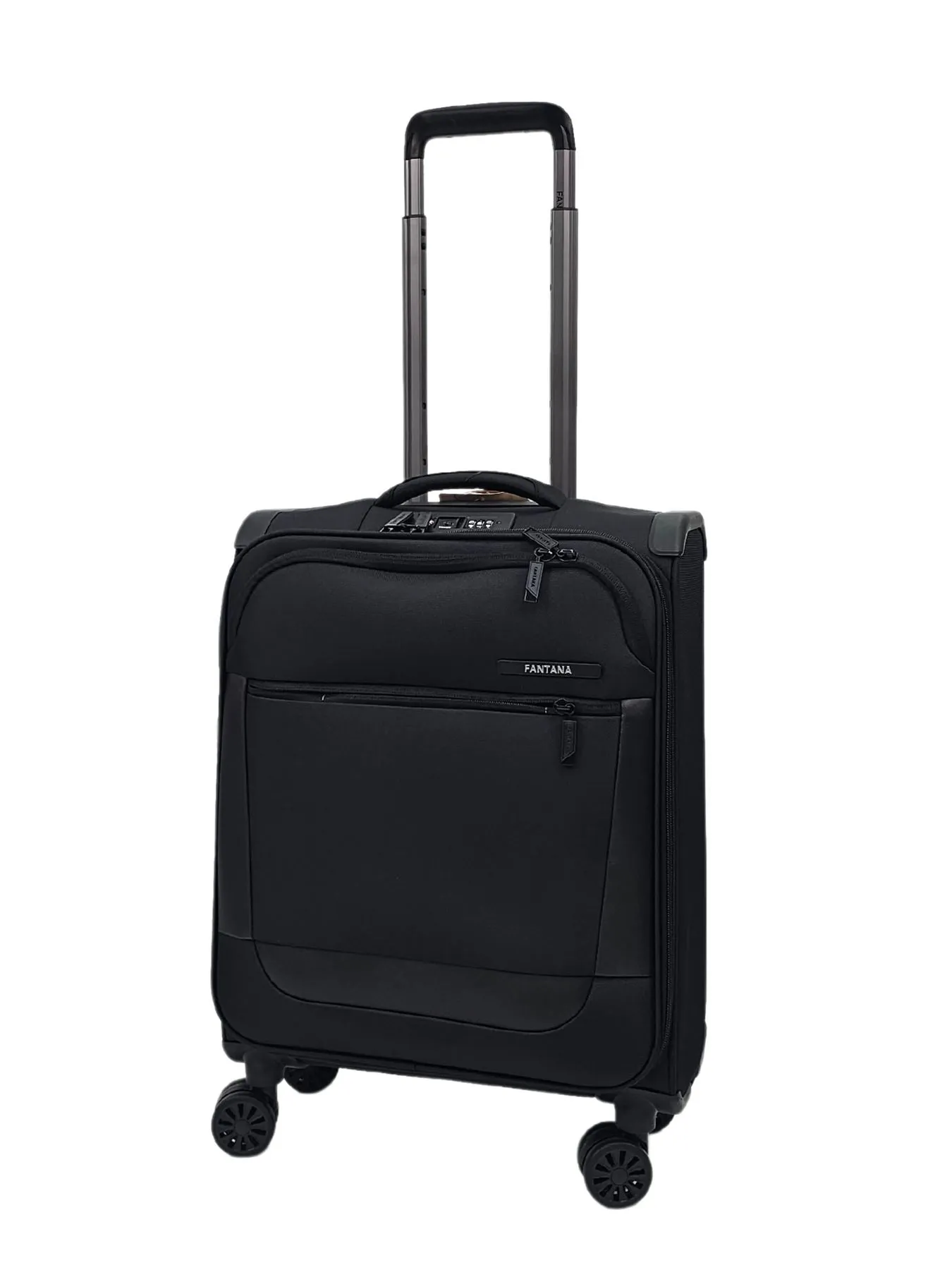 Suitcase Travel Bag Carry On Hand Cabin Check in Soft Case Luggage Trolley Zipped Compartments