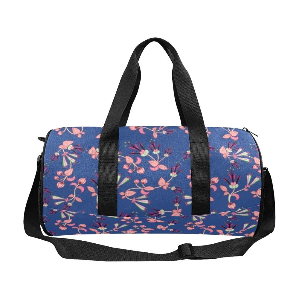 Swift Floral Peach Blue Duffle Bag