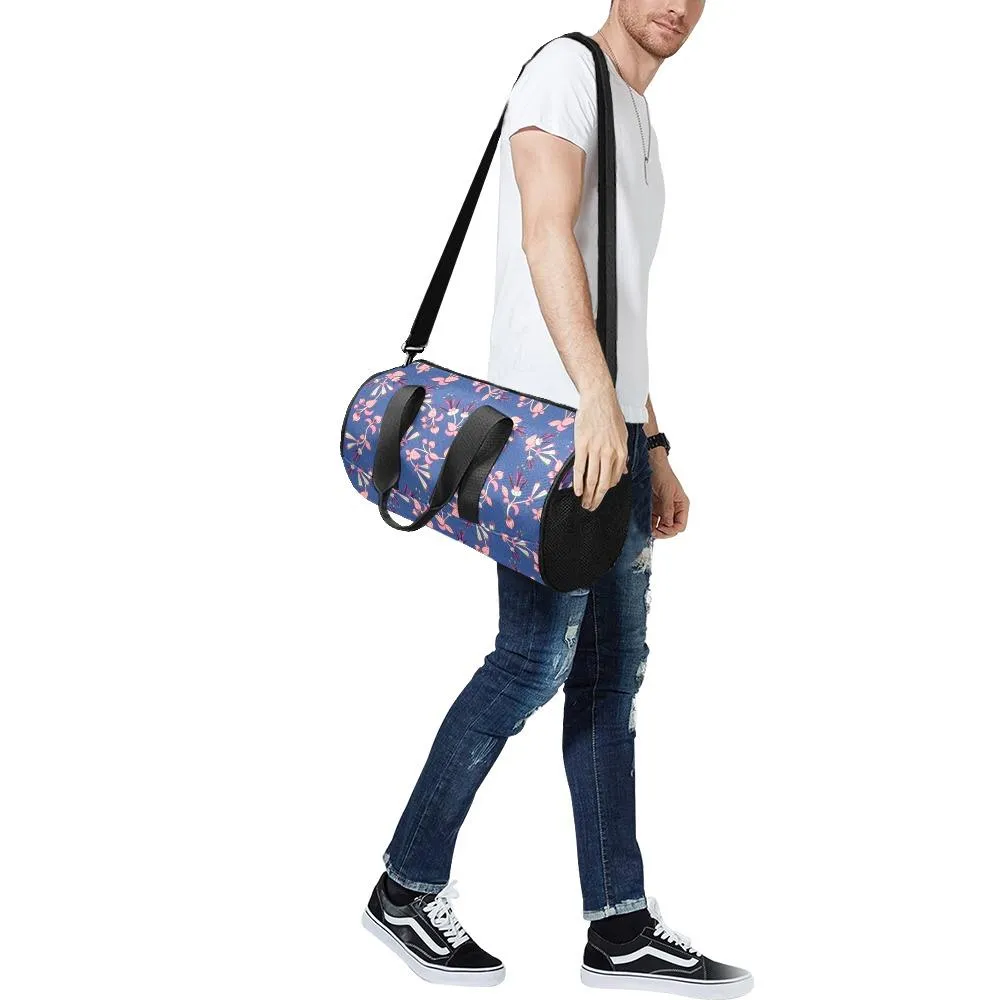 Swift Floral Peach Blue Duffle Bag