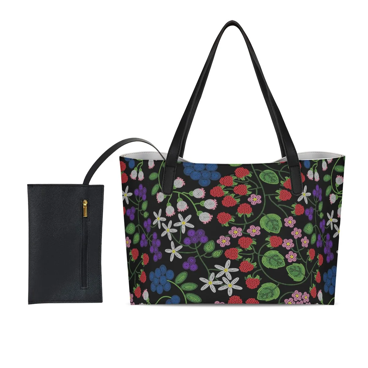 Takwakin Harvest Midnight Shopping Tote Bag With Black Mini Purse