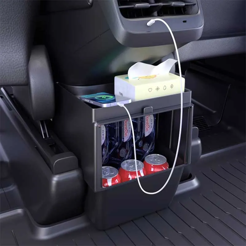 TAPTES Upgrade Rear Row Center Console Storage Organizer for Tesla Model Y